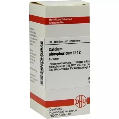 CALCIUM PHOSPHORICUM D 12 tabletten, 80 st CALCIUM PHOSPHORICUM D 12 tabletten, 80 st