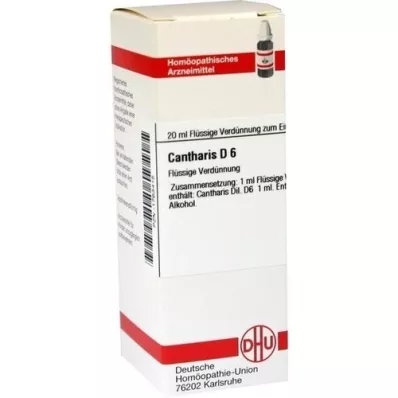 CANTHARIS D 6 Verdunning, 20 ml CANTHARIS D 6 Verdunning, 20 ml