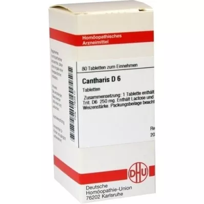 CANTHARIS D 6 tabletten, 80 st