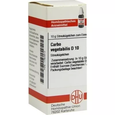 CARBO VEGETABILIS D 10 bolletjes, 10 g CARBO VEGETABILIS D 10 bolletjes, 10 g