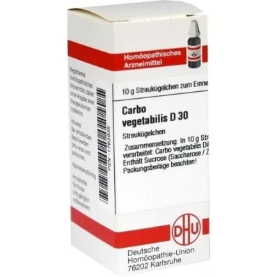 CARBO VEGETABILIS D 30 bolletjes, 10 g CARBO VEGETABILIS D 30 bolletjes, 10 g