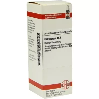 CRATAEGUS D 2 Verdunning, 20 ml CRATAEGUS D 2 Verdunning, 20 ml