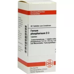 FERRUM PHOSPHORICUM D 3 tabletten, 80 st