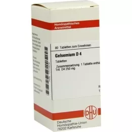 GELSEMIUM D 4 tabletten, 80 st
