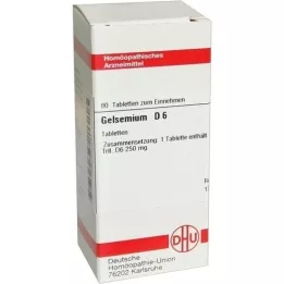 GELSEMIUM D 6 tabletten, 80 st