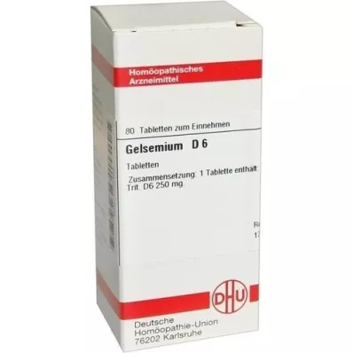 GELSEMIUM D 6 tabletten, 80 st GELSEMIUM D 6 tabletten, 80 st