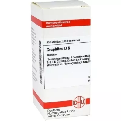 GRAPHITES D 6 tabletten, 80 st