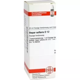 HEPAR SULFURIS D 12 Verdunning, 20 ml