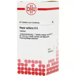 HEPAR SULFURIS D 6 tabletten, 80 st