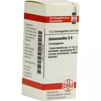 IPECACUANHA D 6 bolletjes, 10 g IPECACUANHA D 6 bolletjes, 10 g
