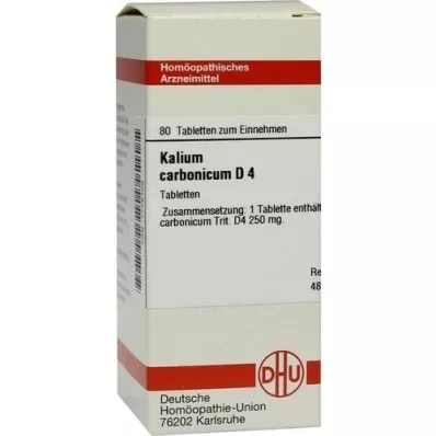 KALIUM CARBONICUM D 4 tabletten, 80 st