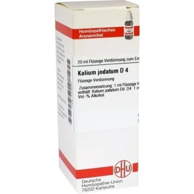 KALIUM JODATUM D 4 verdunning, 20 ml