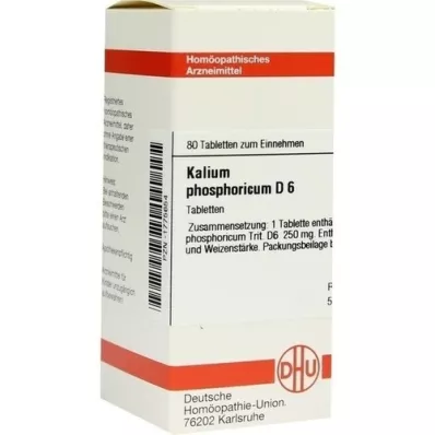 KALIUM PHOSPHORICUM D 6 tabletten, 80 st