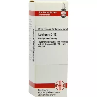 LACHESIS D 12 Verdunning, 20 ml LACHESIS D 12 Verdunning, 20 ml
