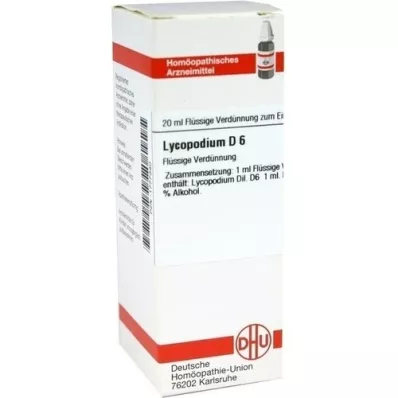 LYCOPODIUM D 6 Verdunning, 20 ml