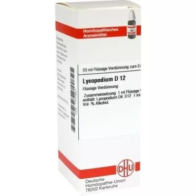 LYCOPODIUM D 12 Verdunning, 20 ml LYCOPODIUM D 12 Verdunning, 20 ml