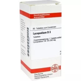 LYCOPODIUM D 3 tabletten, 80 st