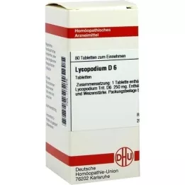 LYCOPODIUM D 6 tabletten, 80 st