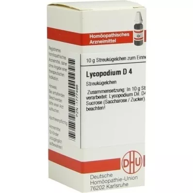 LYCOPODIUM D 4 bolletjes, 10 g LYCOPODIUM D 4 bolletjes, 10 g