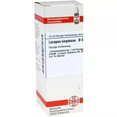 LYCOPUS VIRGINICUS D 6 Verdunning, 20 ml LYCOPUS VIRGINICUS D 6 Verdunning, 20 ml