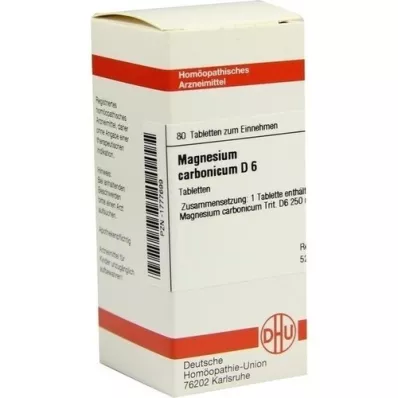 MAGNESIUM CARBONICUM D 6 tabletten, 80 st MAGNESIUM CARBONICUM D 6 tabletten, 80 st
