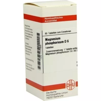 MAGNESIUM PHOSPHORICUM D 6 tabletten, 80 st