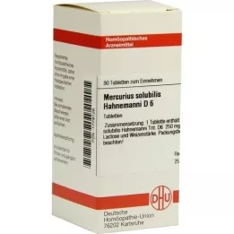 MERCURIUS SOLUBILIS Hahnemanni D 6 tabletten, 80 st