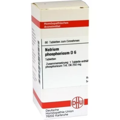 NATRIUM PHOSPHORICUM D 6 tabletten, 80 st NATRIUM PHOSPHORICUM D 6 tabletten, 80 st