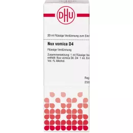 NUX VOMICA D 4 verdunning, 20 ml