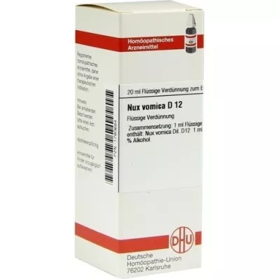 NUX VOMICA D 12 Verdunning, 20 ml