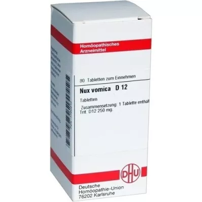 NUX VOMICA D 12 tabletten, 80 st NUX VOMICA D 12 tabletten, 80 st