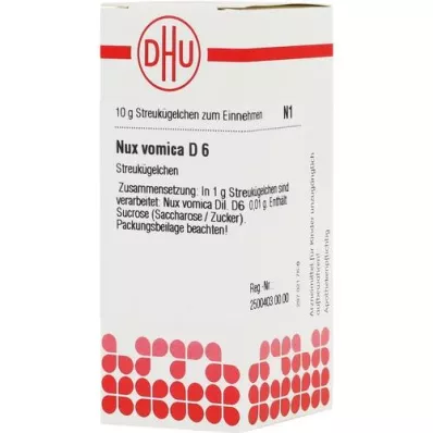 NUX VOMICA D 6 bolletjes, 10 g