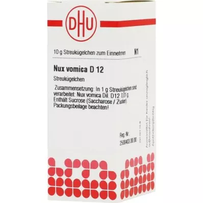 NUX VOMICA D 12 bolletjes, 10 g NUX VOMICA D 12 bolletjes, 10 g