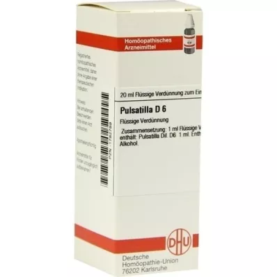 PULSATILLA D 6 Verdunning, 20 ml PULSATILLA D 6 Verdunning, 20 ml