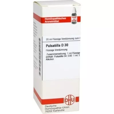 PULSATILLA D 30 Verdunning, 20 ml PULSATILLA D 30 Verdunning, 20 ml