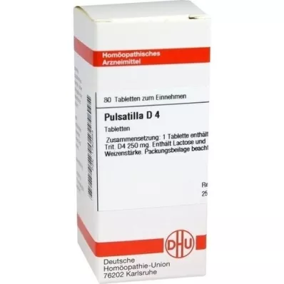 PULSATILLA D 4 tabletten, 80 st