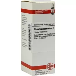 RHUS TOXICODENDRON D 6 Verdunning, 20 ml