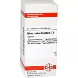 RHUS TOXICODENDRON D 6 tabletten, 80 st