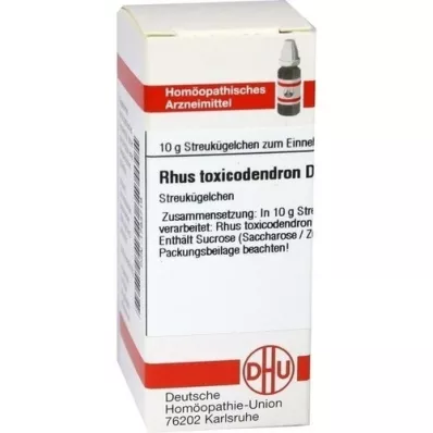 RHUS TOXICODENDRON D 4 bolletjes, 10 g