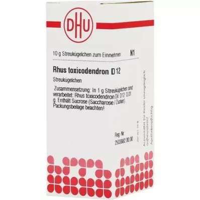 RHUS TOXICODENDRON D 12 bolletjes, 10 g RHUS TOXICODENDRON D 12 bolletjes, 10 g