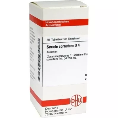 SECALE CORNUTUM D 4 tabletten, 80 st SECALE CORNUTUM D 4 tabletten, 80 st