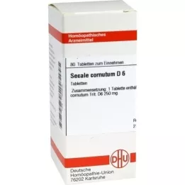SECALE CORNUTUM D 6 tabletten, 80 st