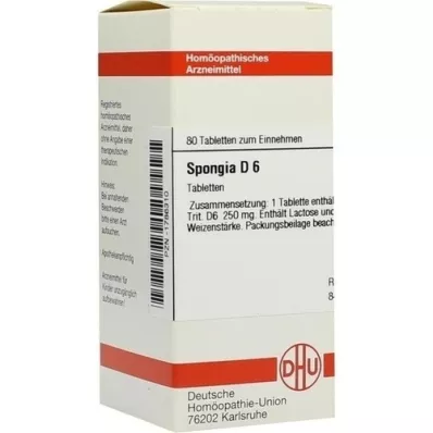 SPONGIA D 6 tabletten, 80 st SPONGIA D 6 tabletten, 80 st