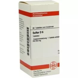 SULFUR D 6 tabletten, 80 st