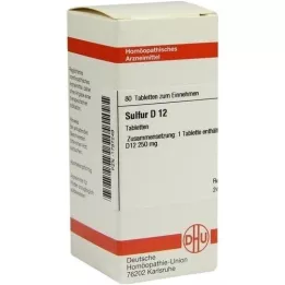 SULFUR D 12 tabletten, 80 st