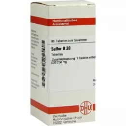 SULFUR D 30 tabletten, 80 st
