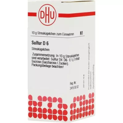 SULFUR D 6 bolletjes, 10 g SULFUR D 6 bolletjes, 10 g