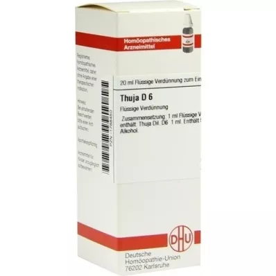 THUJA D 6 Verdunning, 20 ml THUJA D 6 Verdunning, 20 ml