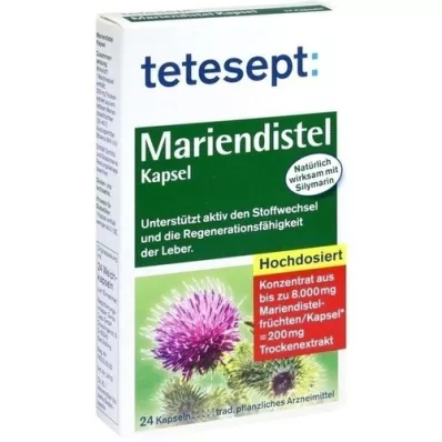 TETESEPT Mariadistelcapsules, 24 stuks TETESEPT Mariadistelcapsules, 24 stuks