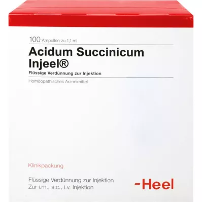 ACIDUM SUCCINICUM INJEEL Ampullen, 100 stuks ACIDUM SUCCINICUM INJEEL Ampullen, 100 stuks